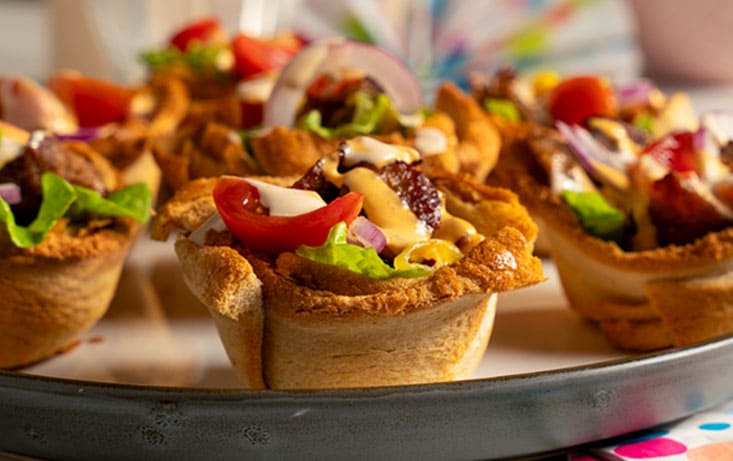 Brødkurver med kebab - Oppskrifter | Pågen